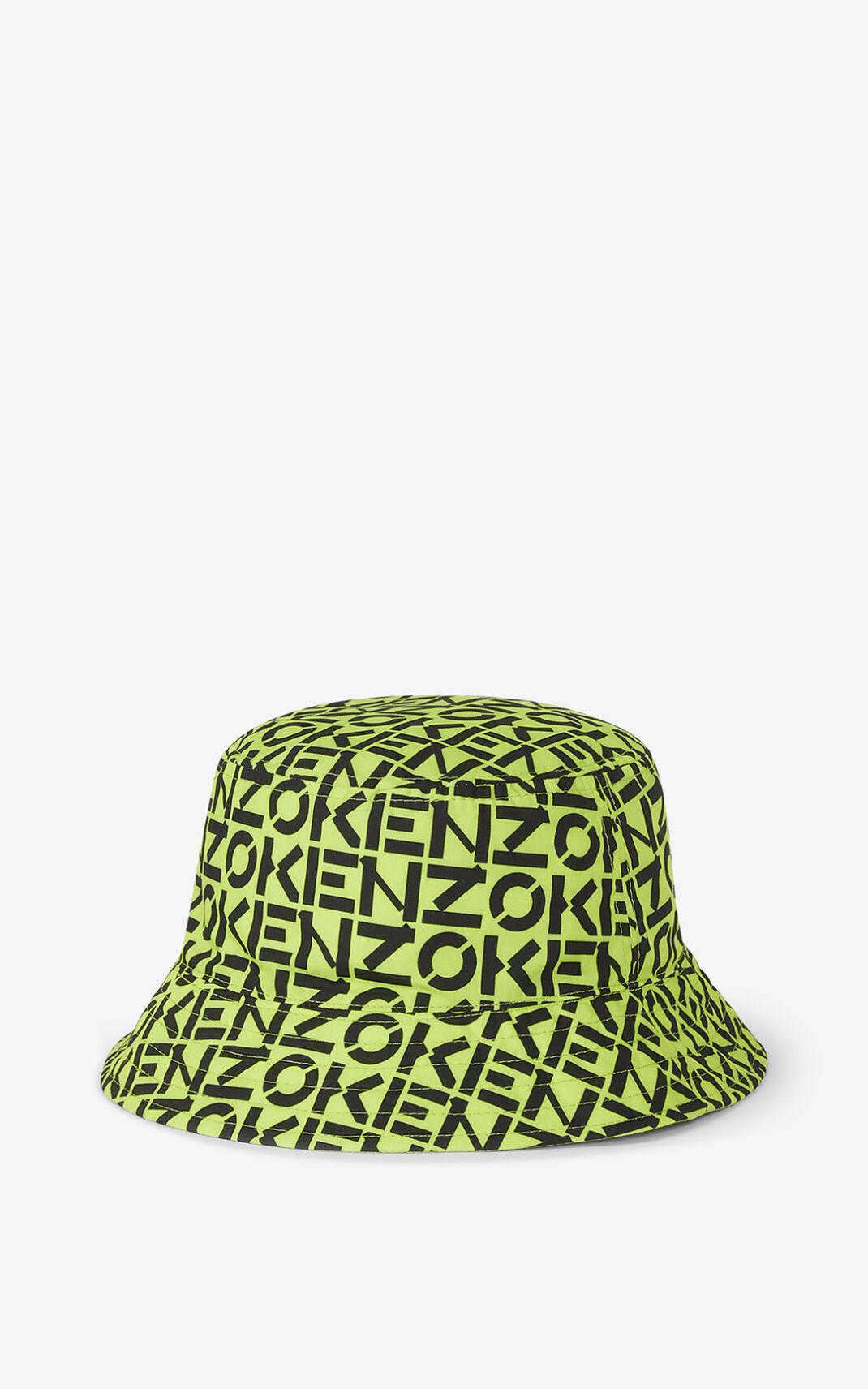 Kenzo Reversible monogram バケットハット メンズ ライト緑 - TGKYAX731